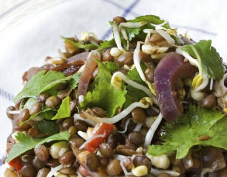 Lentil Salad - אורז שקדים וירקות - ללא גלוטן